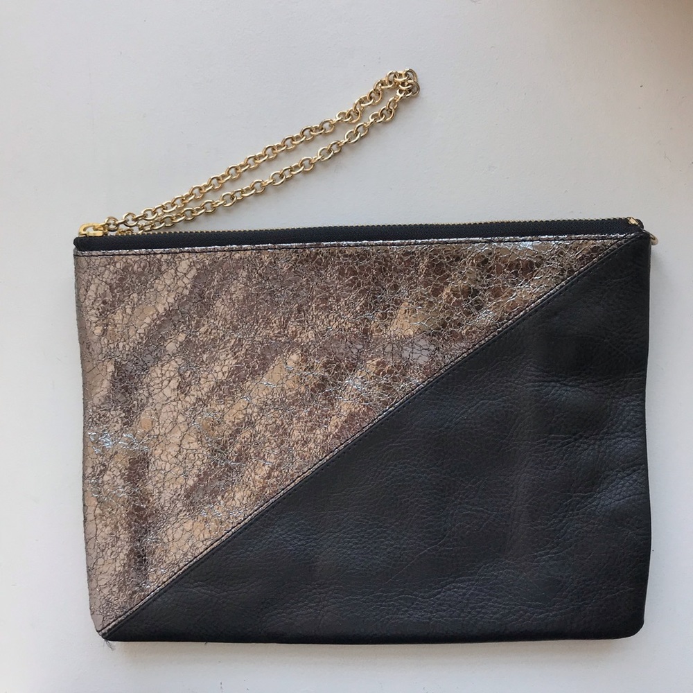 Large Colorblock halogen clutch